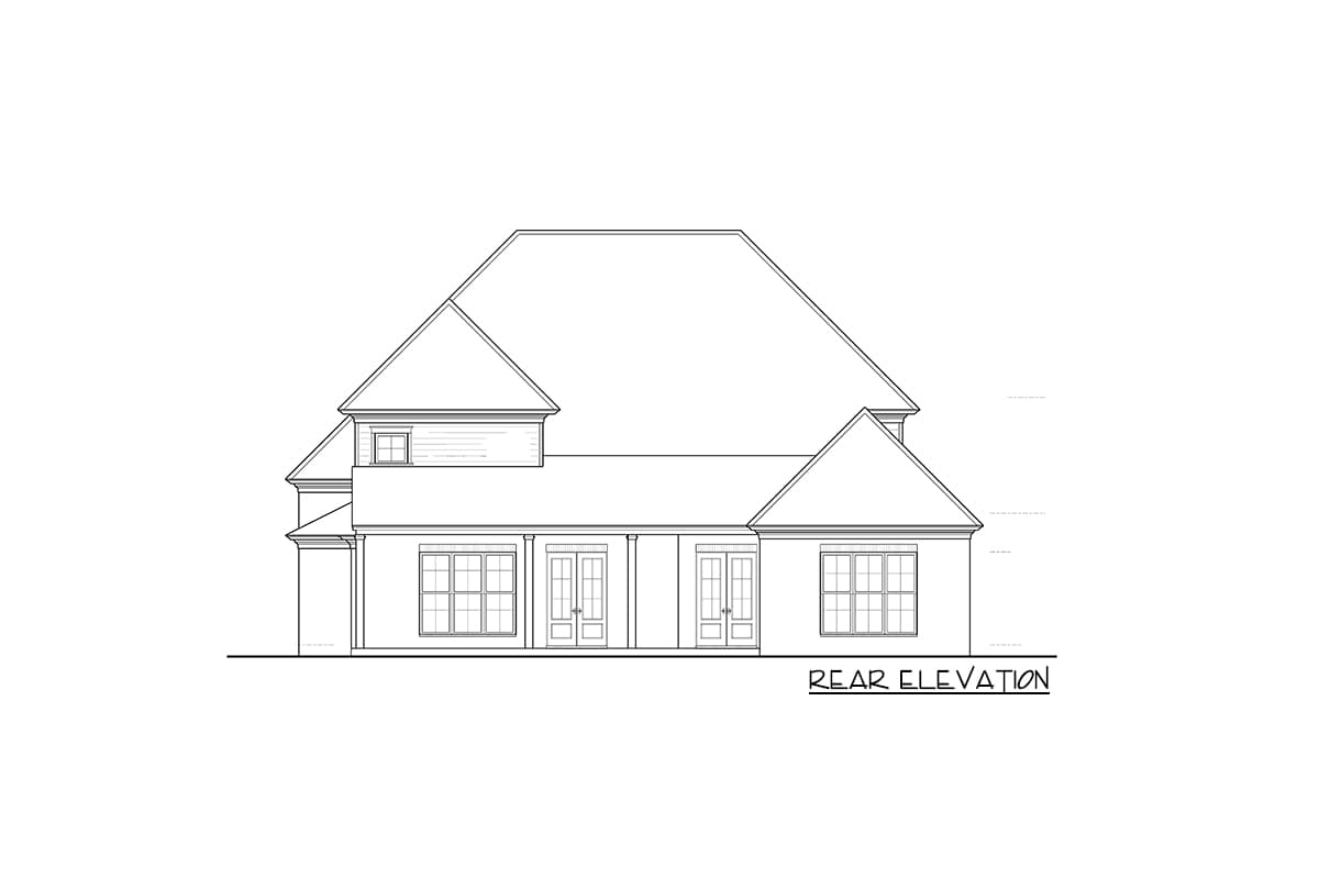 Plan 510009WDY: European Style 4-Bedroom House Plan with Bunk Room Upstairs - Image #47 - European, French Country, Traditional