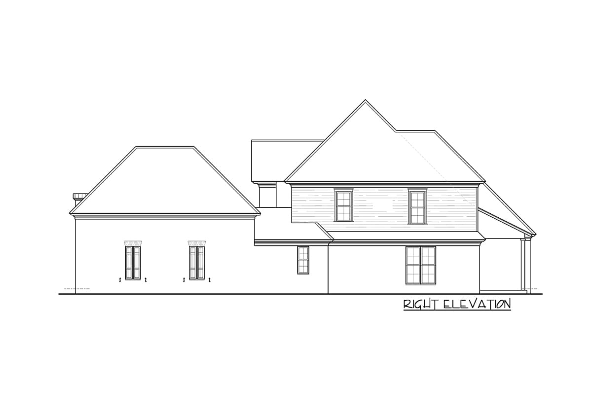 Plan 510009WDY: European Style 4-Bedroom House Plan with Bunk Room Upstairs - Image #49 - European, French Country, Traditional