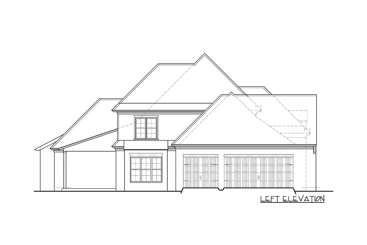 Plan 510008WDY: Gracious European House Plan with Front Courtyard - Image #8 - Acadian, Country, European, French Country, Southern, Traditional