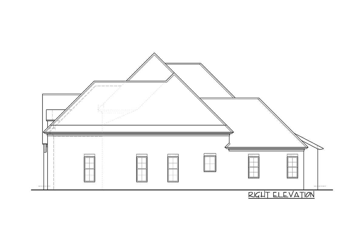 Plan 510008WDY: Gracious European House Plan with Front Courtyard - Image #9 - Acadian, Country, European, French Country, Southern, Traditional