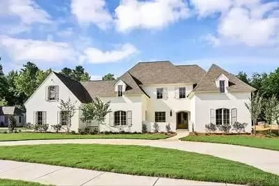 Gracious European House Plan with Front Courtyard