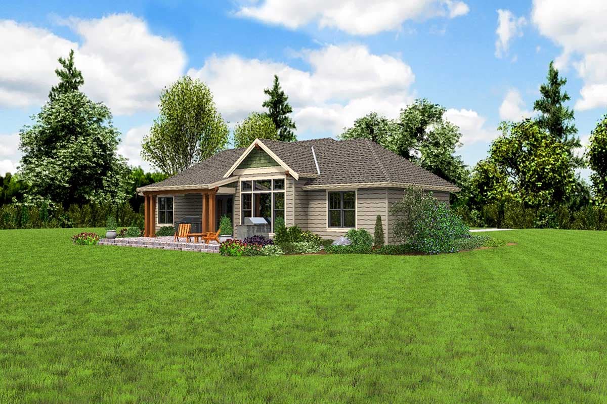 Plan 69651AM: Split Bedroom Craftsman House Plan - Image #5 - Craftsman, Mountain, Northwest