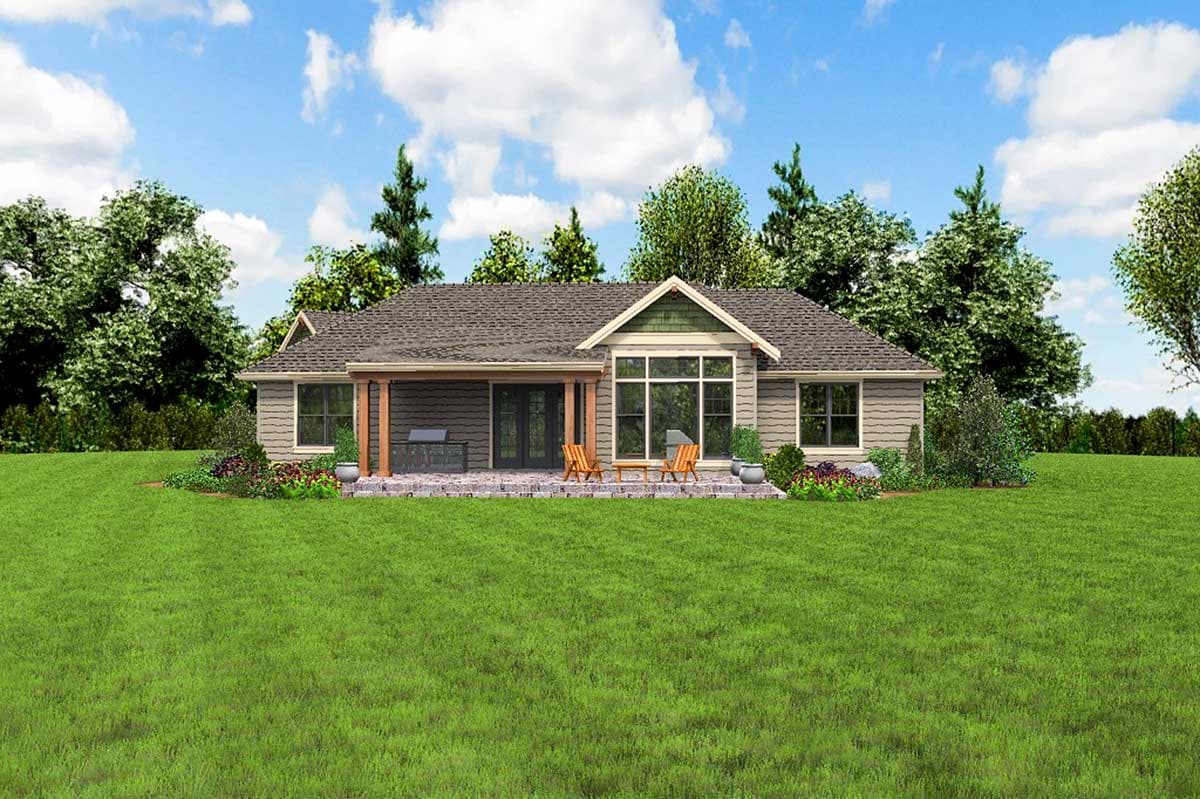 Plan 69651AM: Split Bedroom Craftsman House Plan - Image #7 - Craftsman, Mountain, Northwest