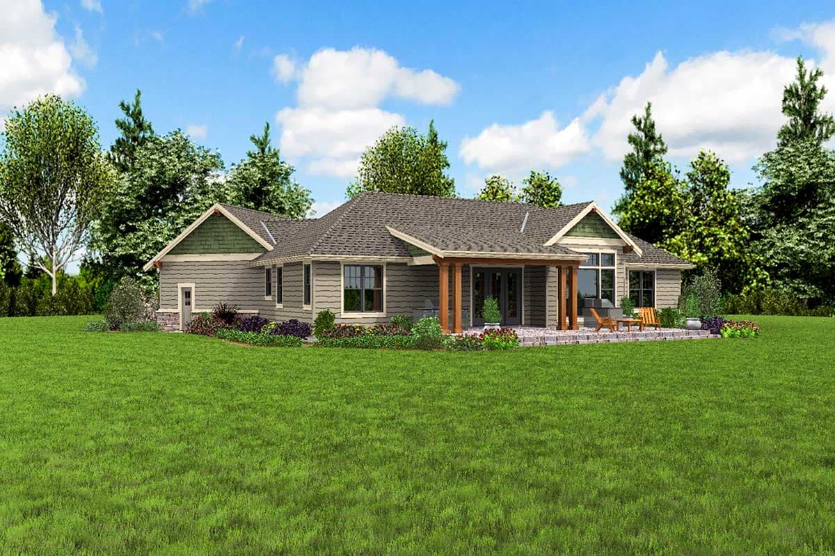 Plan 69651AM: Split Bedroom Craftsman House Plan - Image #8 - Craftsman, Mountain, Northwest