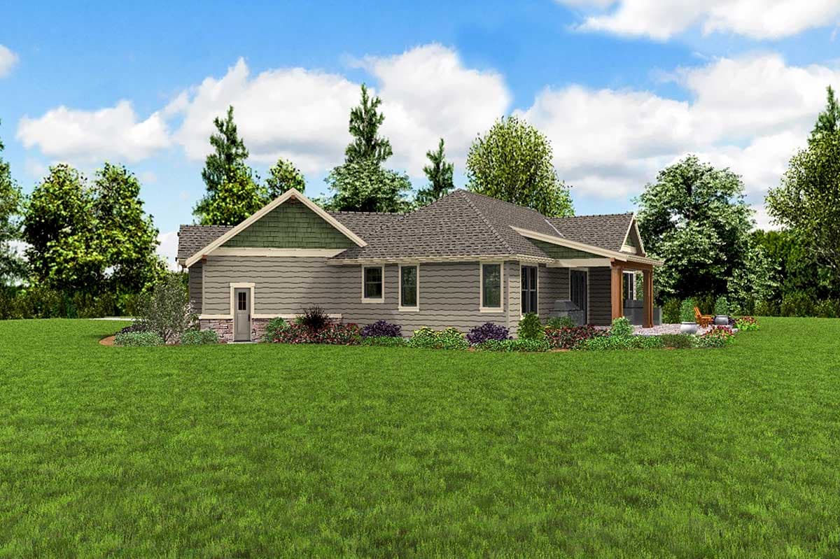 Plan 69651AM: Split Bedroom Craftsman House Plan - Image #9 - Craftsman, Mountain, Northwest