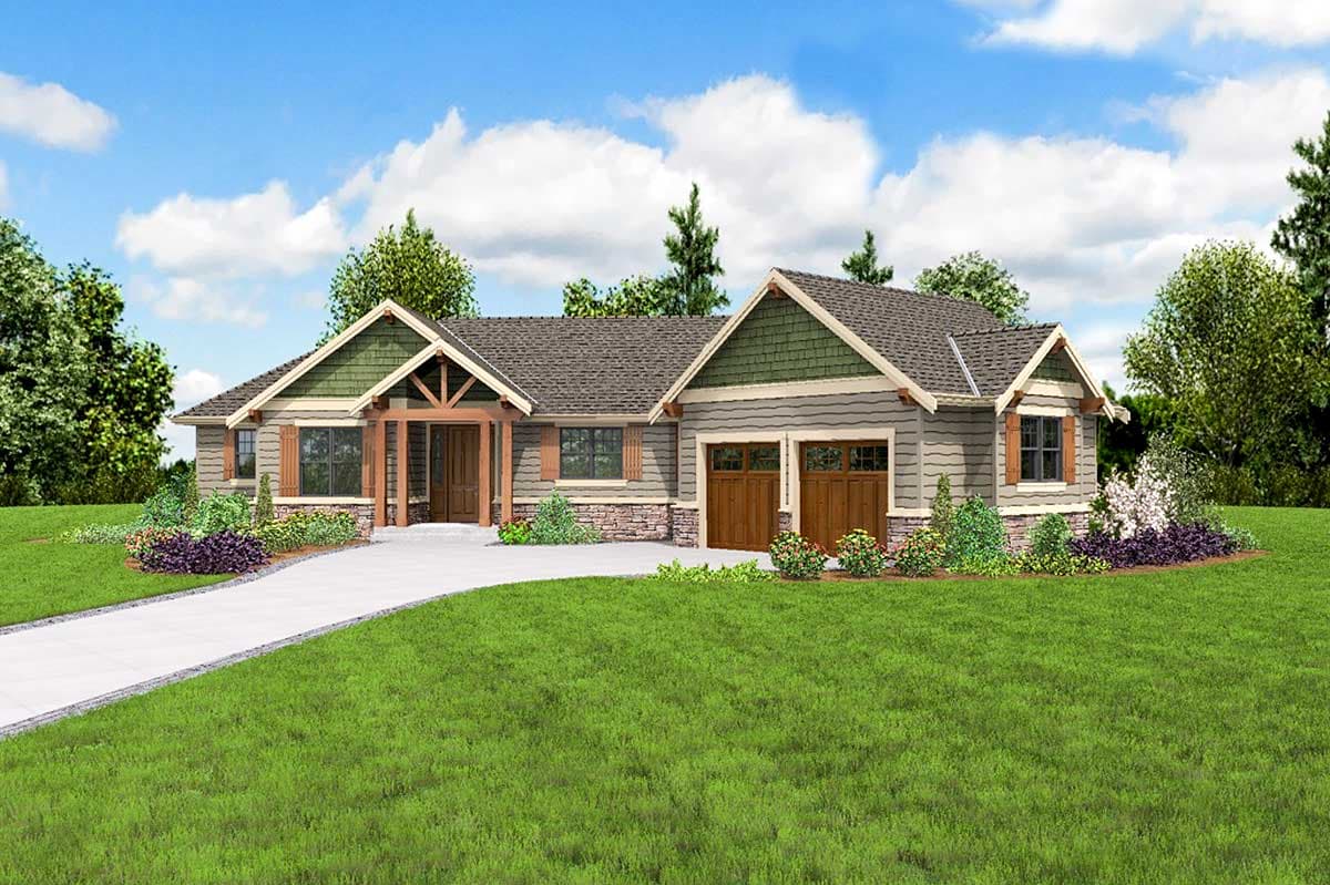 Plan 69651AM: Split Bedroom Craftsman House Plan - Image #12 - Craftsman, Mountain, Northwest