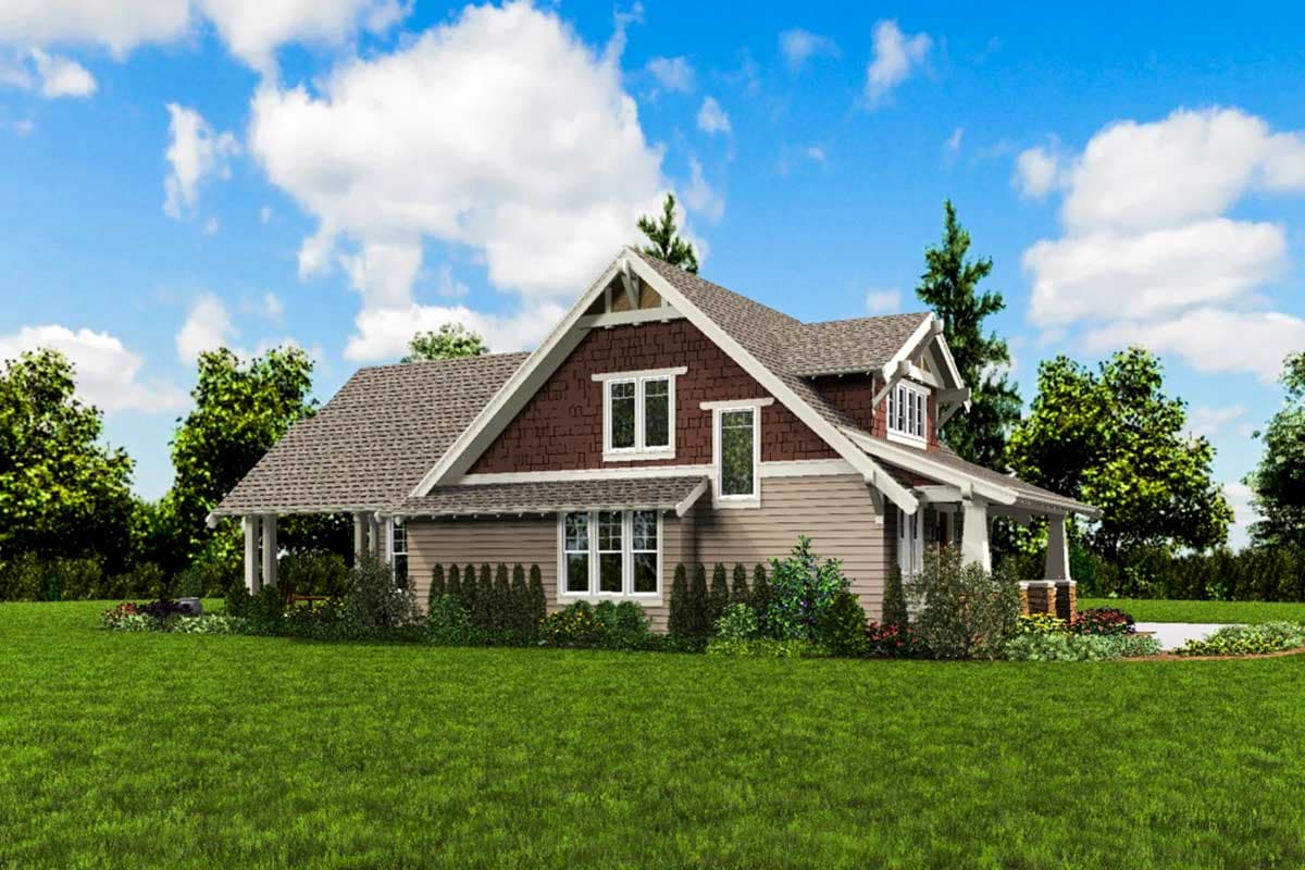 Plan 69655AM: Craftsman Bungalow with Loft - Image #7 - Bungalow, Craftsman, Northwest