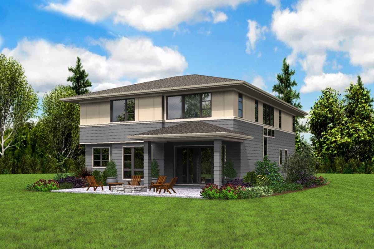 Plan 69656AM: Modern House Plan with Vaulted Master Bedroom - Image #6 - Contemporary, Modern, Northwest