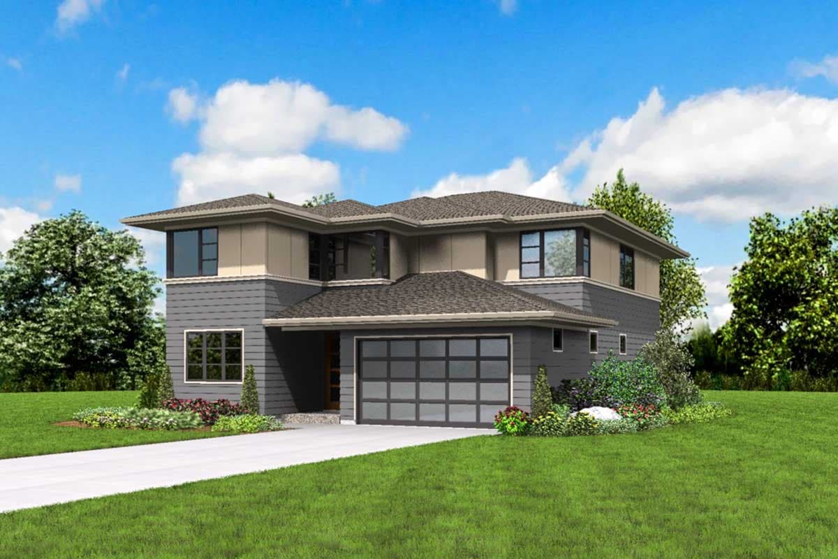 Plan 69656AM: Modern House Plan with Vaulted Master Bedroom - Image #12 - Contemporary, Modern, Northwest