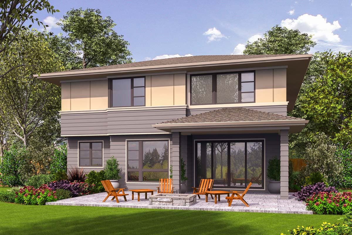 Plan 69656AM: Modern House Plan with Vaulted Master Bedroom - Image #7 - Contemporary, Modern, Northwest