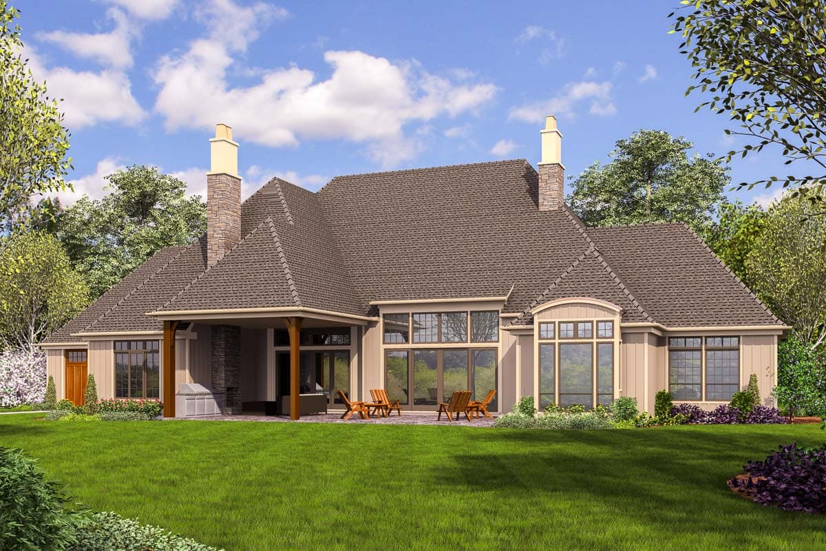 Plan 69658AM: Games Room Plus a Hobby Room - Image #6 - European