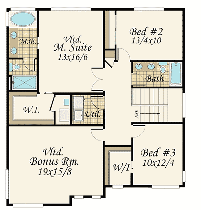 Plan 85193MS: Exclusive Modern Home Plan with Options - Floor Plan - 2nd Floor