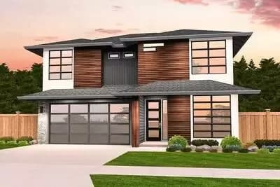 Exclusive Open Concept 4 Bed Modern Home Plan