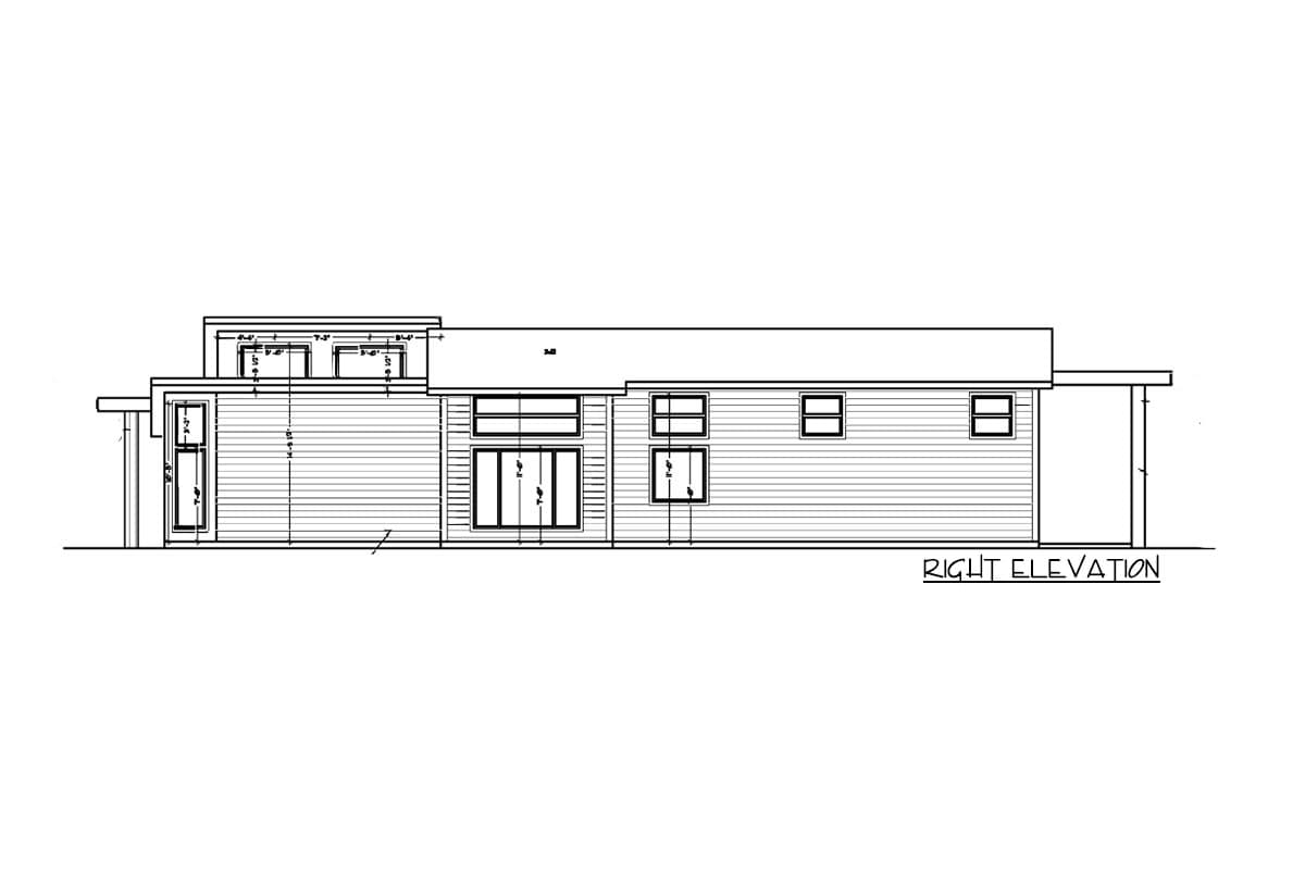 Plan 85199MS: Modern House Plan with Open Floor Plan - 2152 Sq Ft - Image #4 - Mid Century Modern, Modern, Northwest