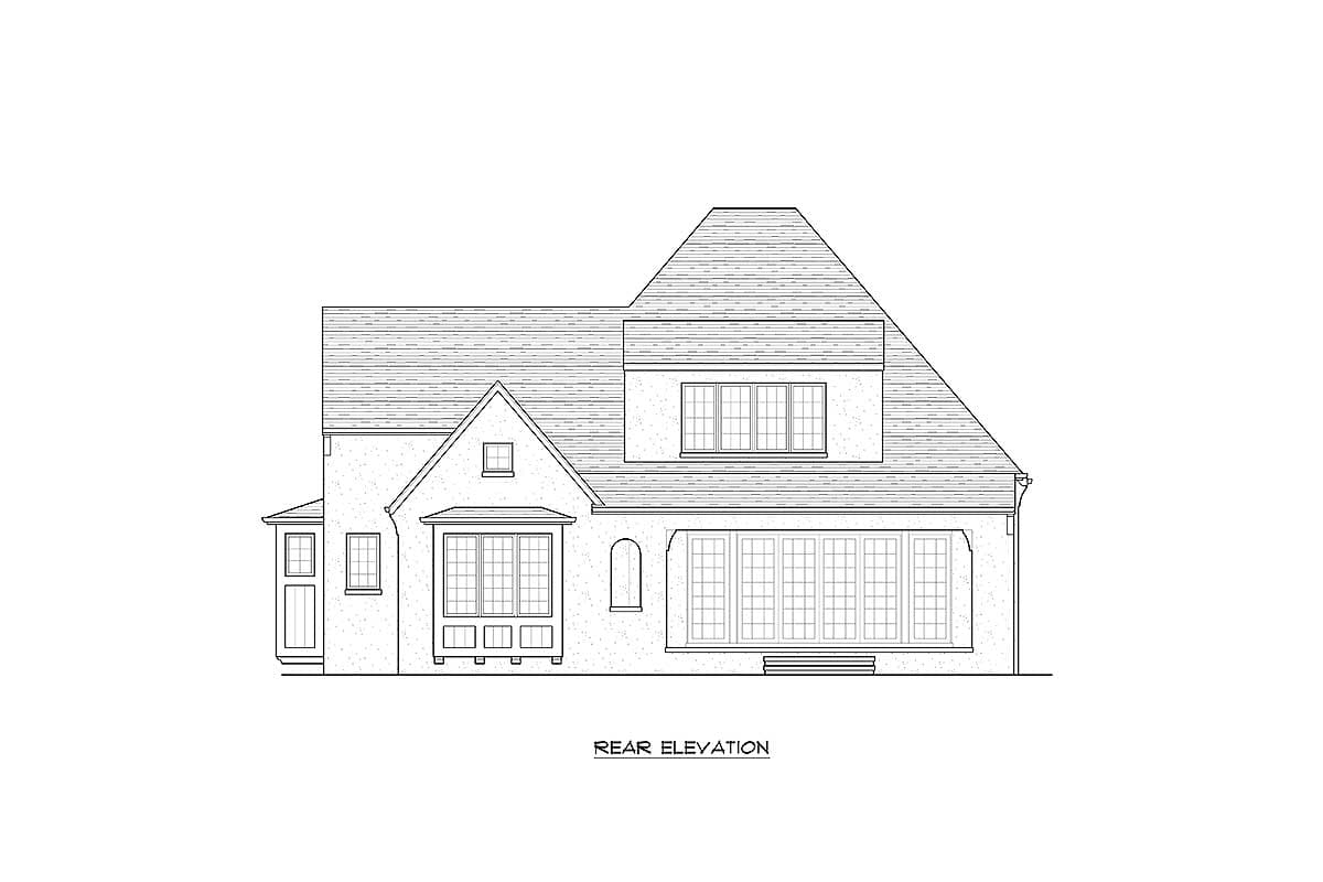 Plan 93096EL: Exclusive French Country Cottage with Courtyard and Covered Veranda - Image #25 - Acadian, European, French Country, Louisiana-Style, Southern, Tuscan