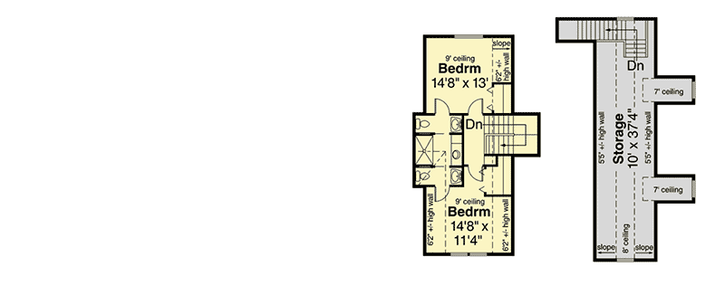 Plan 72893DA: Traditional House Plan with Beautiful Ceilings - Floor Plan - 2nd Floor - Traditional