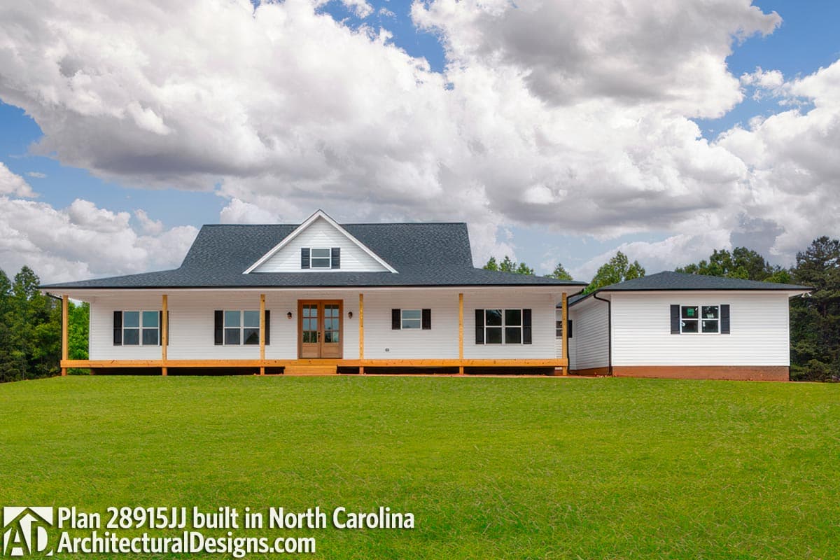 build gallery item - Country Farmhouse Plan 28915JJ Comes to Life in North Carolina