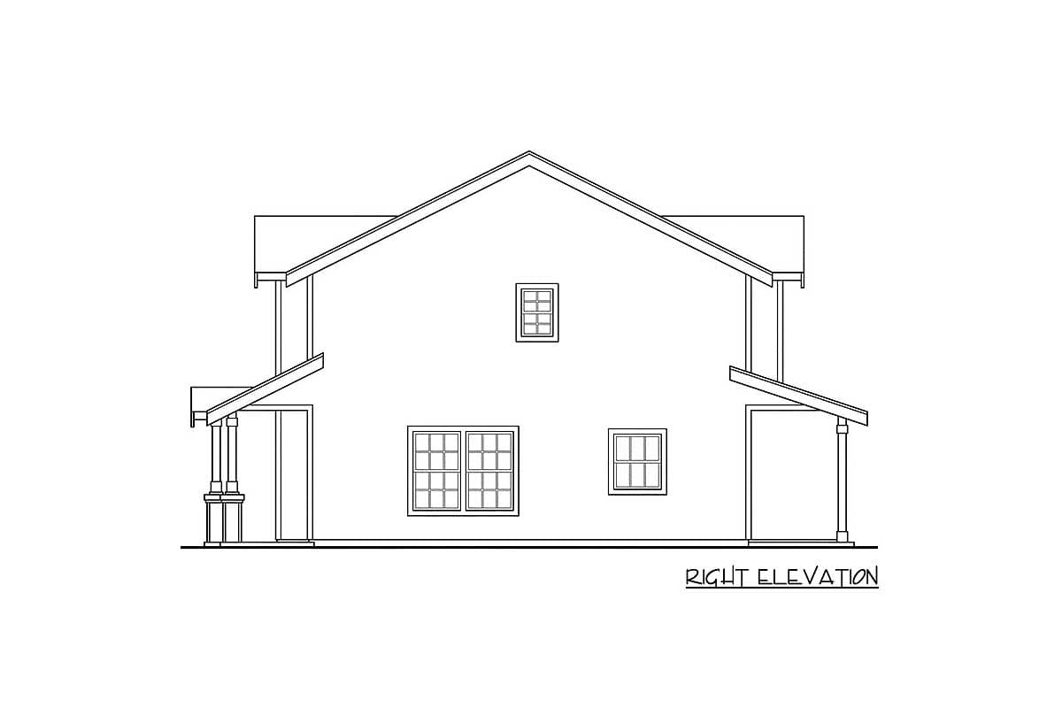 Plan 72897DA: Two-Story Duplex House Plan with Symmetrical Units - 1045 Sq Ft Per Unit - Image #4 - Craftsman, New American, Traditional