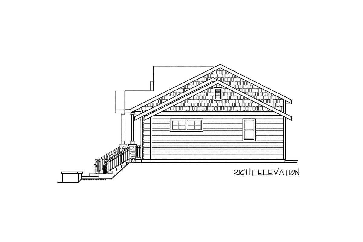 Plan 72898DA: Northwest Duplex House Plan - Image #4 - Northwest