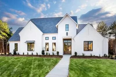 Transitional Farmhouse Plan with 4 to 5 Bedrooms
