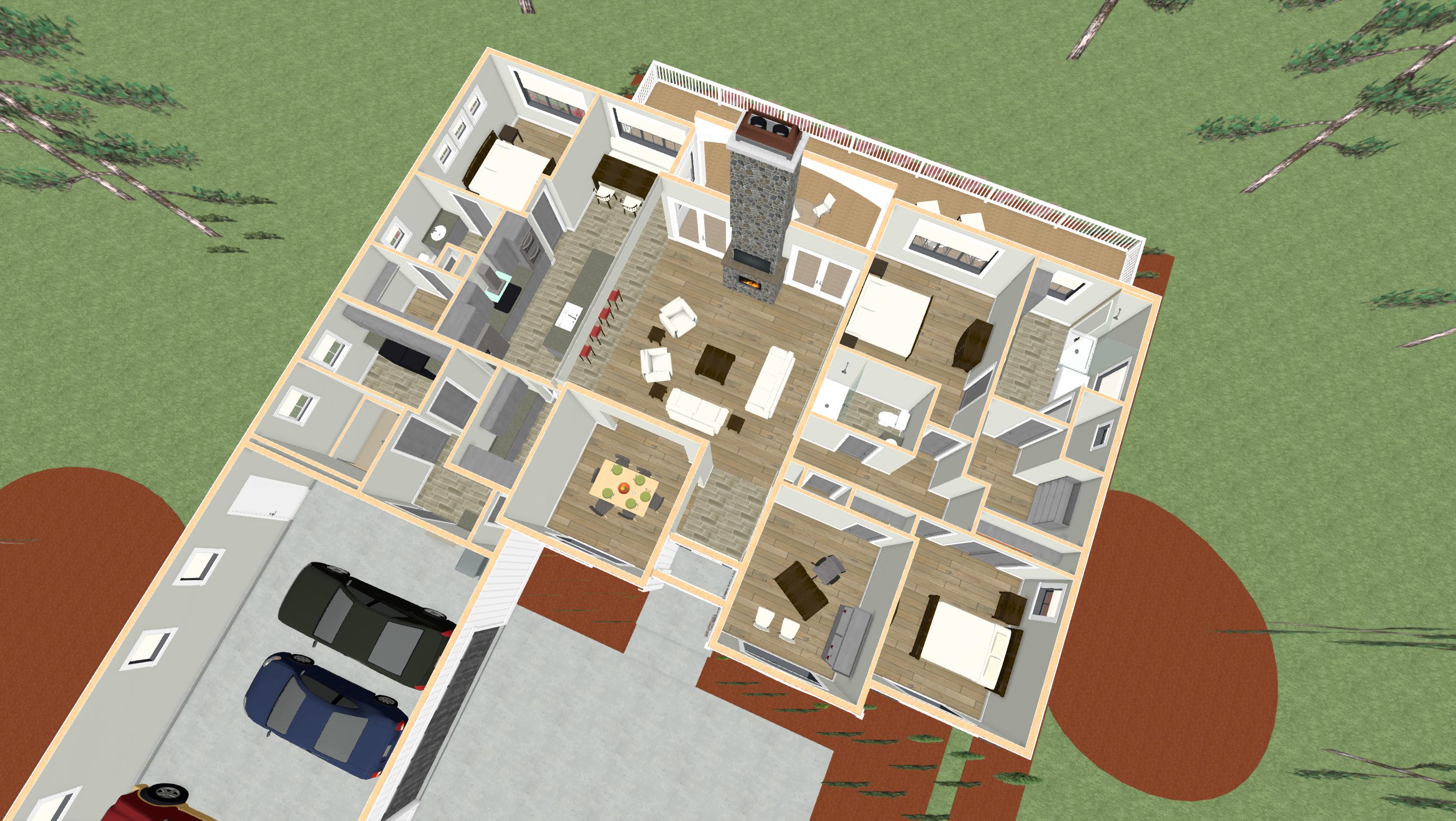 Plan 64443SC: Beautiful and Functional One Level Farmhouse - Image #7 - Farmhouse, Ranch, Traditional