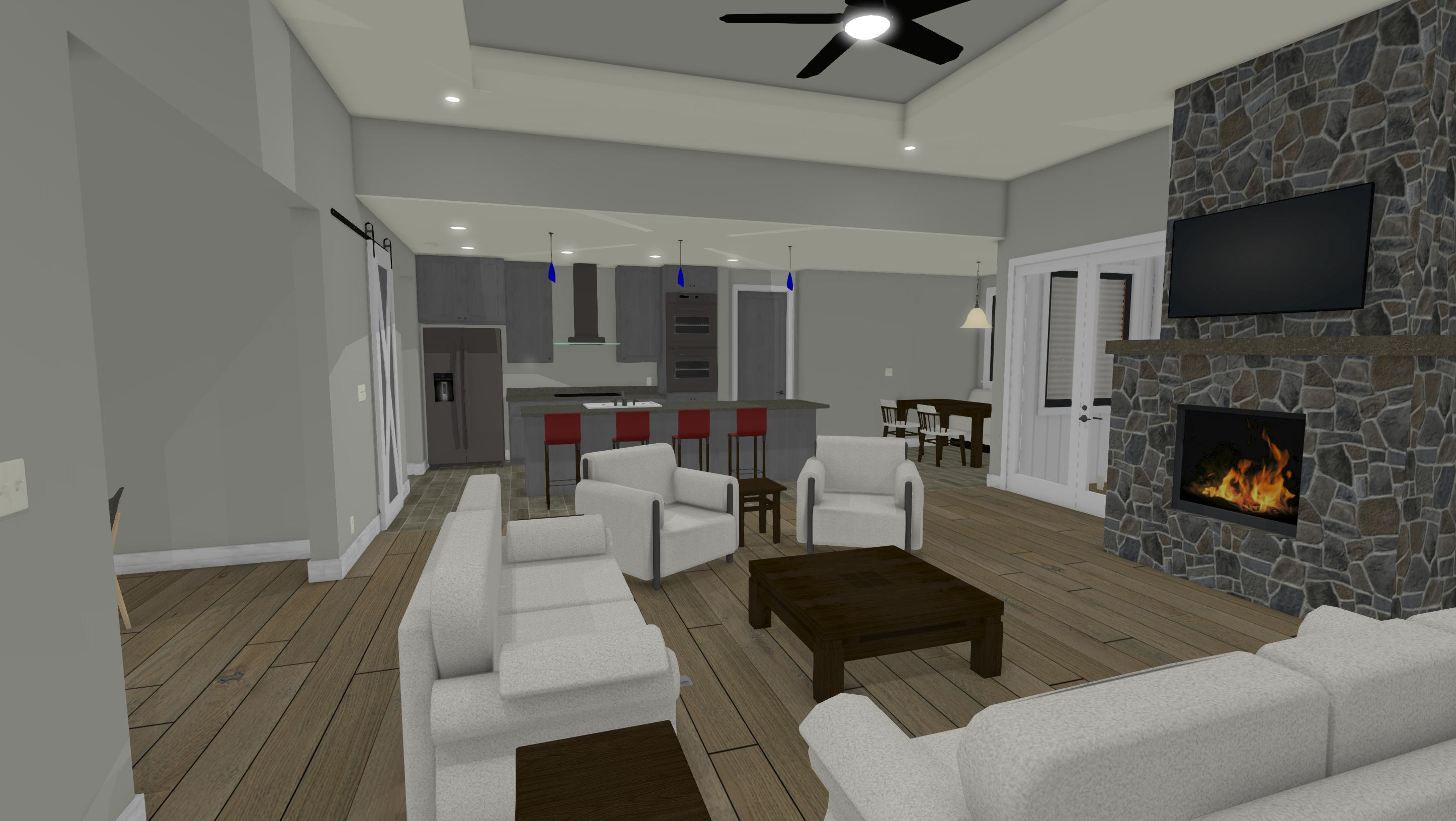Plan 64443SC: Beautiful and Functional One Level Farmhouse - Image #6 - Farmhouse, Ranch, Traditional
