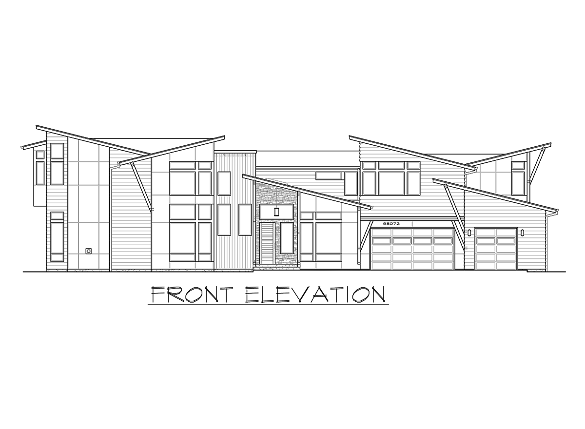 Plan 23695JD: Angular Modern Home Plan With Vaulted Bonus Room - Image #32 - Contemporary, Modern, Northwest