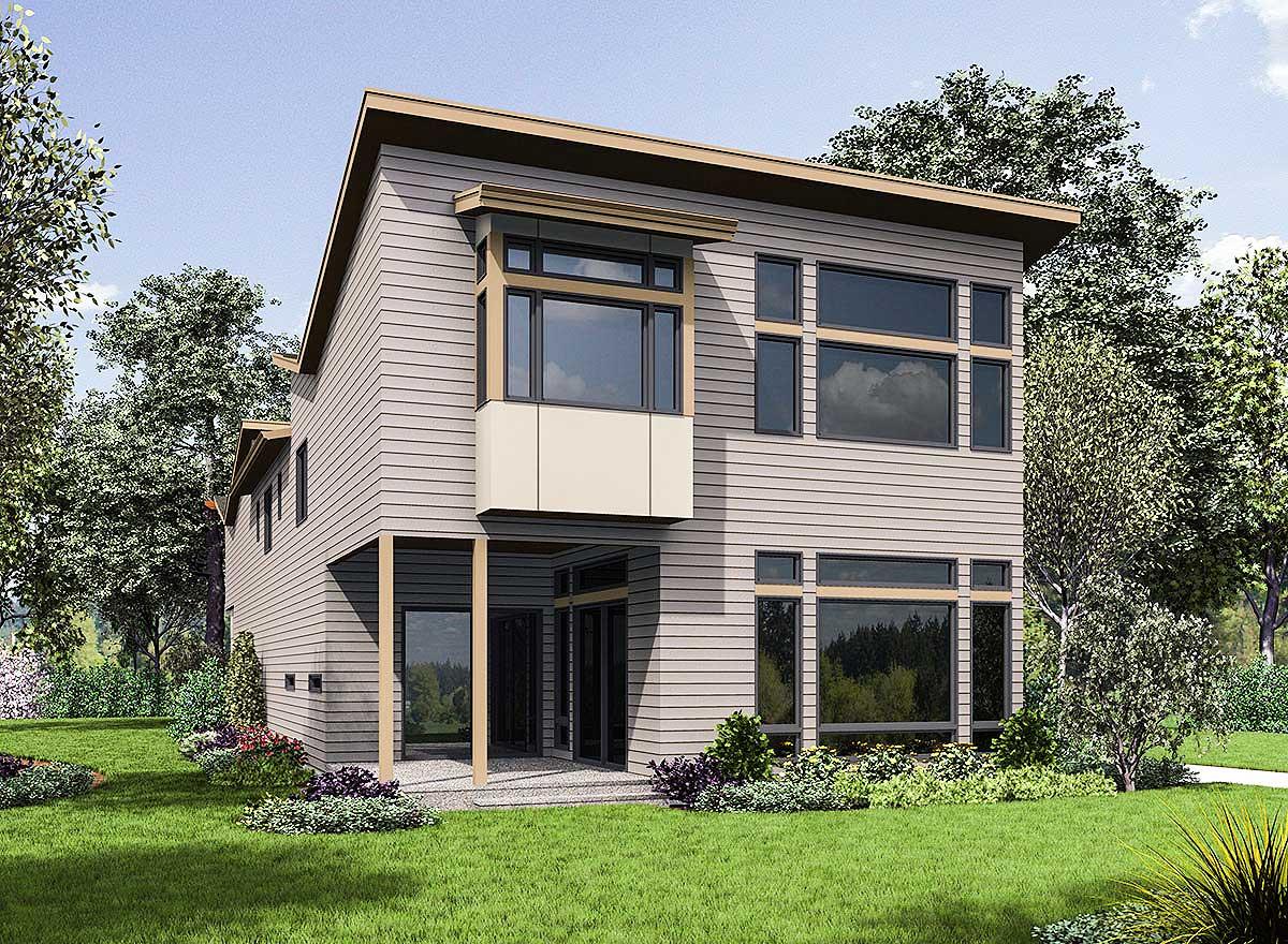 Plan 23695JD: Angular Modern Home Plan With Vaulted Bonus Room - Image #30 - Contemporary, Modern, Northwest