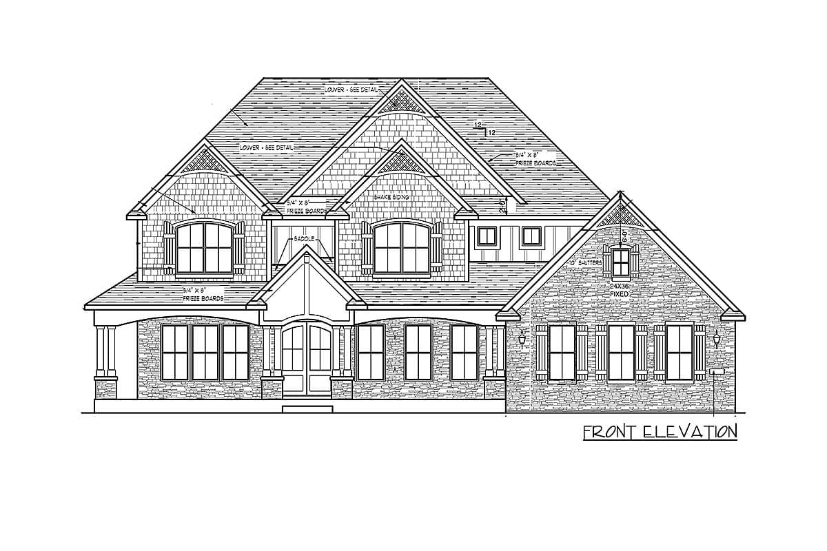 Plan 73376HS: Beautiful Craftsman With Amazing Great Room - 3634 Sq Ft - Image #74 - Craftsman, New American, Northwest, Traditional