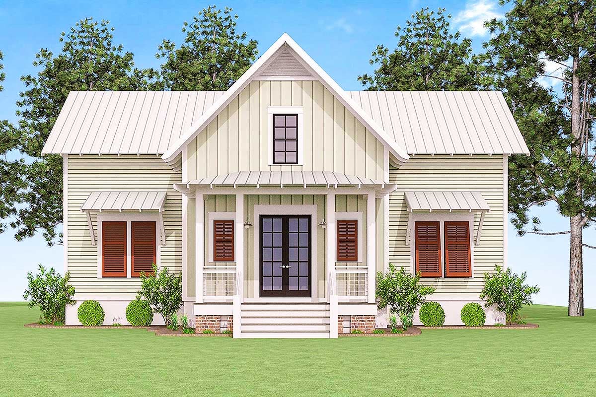 Plan 130002LLS: Delightful 1700 Square Foot Lake House Plan  - Image #19 - Coastal Contemporary, Cottage, Country, Farmhouse, New American, Rustic, Southern