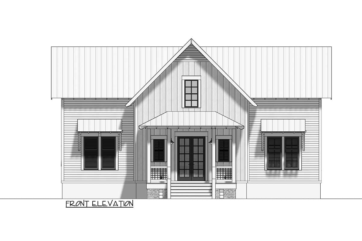 Plan 130002LLS: Delightful 1700 Square Foot Lake House Plan  - Image #21 - Coastal Contemporary, Cottage, Country, Farmhouse, New American, Rustic, Southern