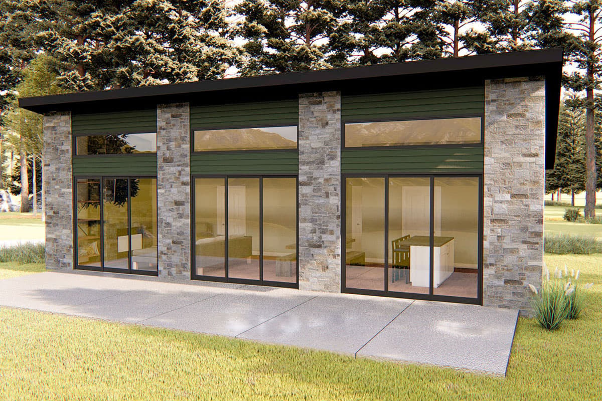Plan 62689DJ: Contemporary Getaway House Plan - Image #6 - Coastal, Contemporary, Modern, Vacation