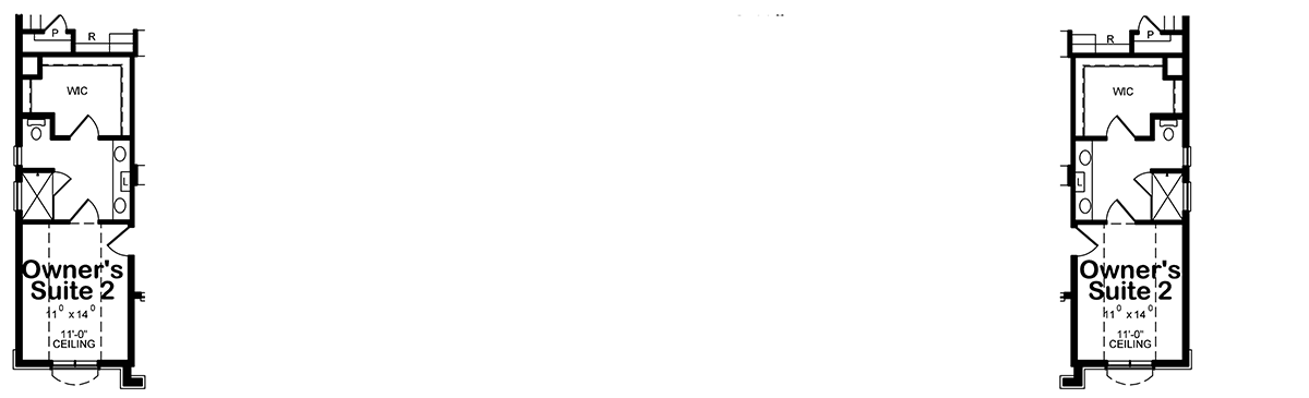 Plan 42511DB: 3-Family House Plan With Private Covered Porches - Floor Plan - Optional Owner Suite - French Country, Traditional