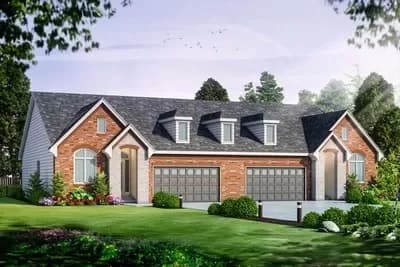 Upscale Duplex with Flex Room - 1742 Square Foot Units with 2 or 3 Bedrooms