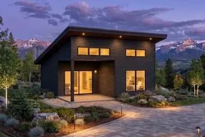 Modern Mountain Cabin with Covered Porch - 485 Sq Ft