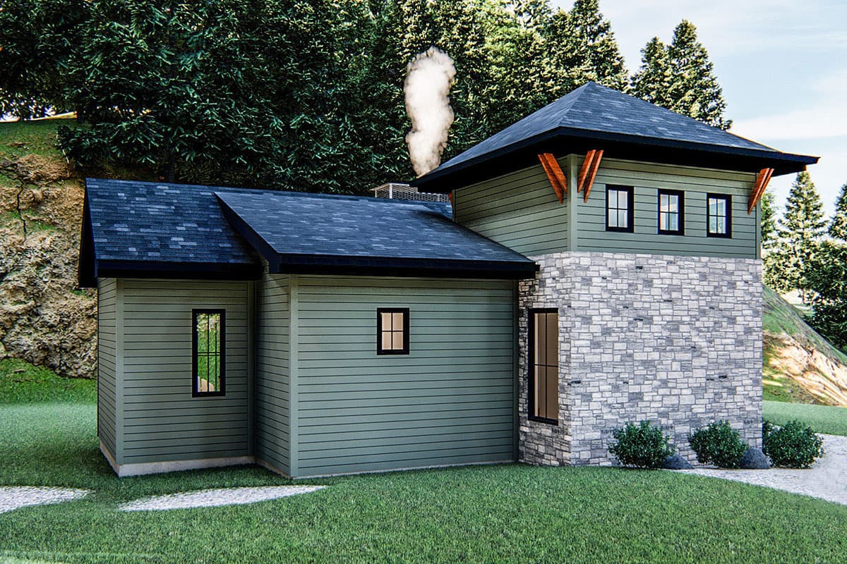 Plan 62705DJ: Tiny House or Vacation Getaway - Image #7 - Cabin, Cottage, Craftsman, Mountain, Rustic, Vacation