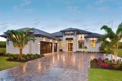 Southern Contemporary House Plan with Outdoor Living In Back - 3382 Sq Ft