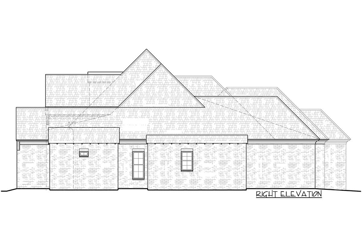 Plan 510015WDY: French Country Home with 3 Fireplaces - Image #6 - Acadian, European, French Country, Louisiana-Style, Southern, Traditional