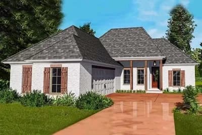 Split Bedroom Southern House Plan - 1689 Sq Ft