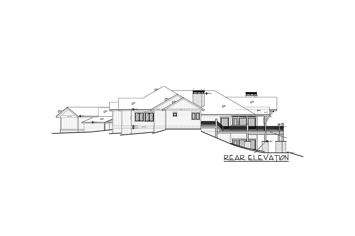 Plan 95042RW: Luxury Hillside Retreat with Optional Finished Lower Level - Image #41 - Craftsman, Mountain, Northwest, Ranch, Rustic