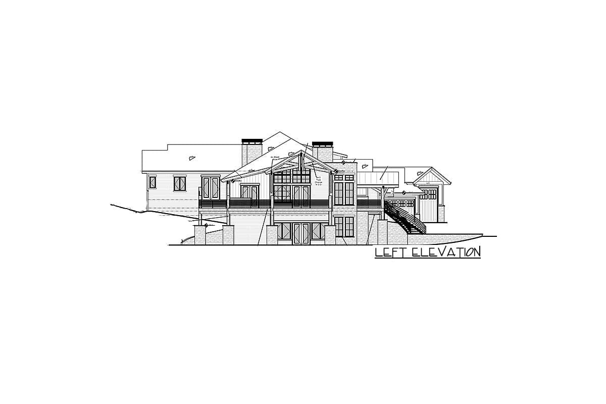 Plan 95042RW: Luxury Hillside Retreat with Optional Finished Lower Level - Image #40 - Craftsman, Mountain, Northwest, Ranch, Rustic