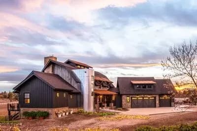 Contemporary Country Barn Dream Home Plan