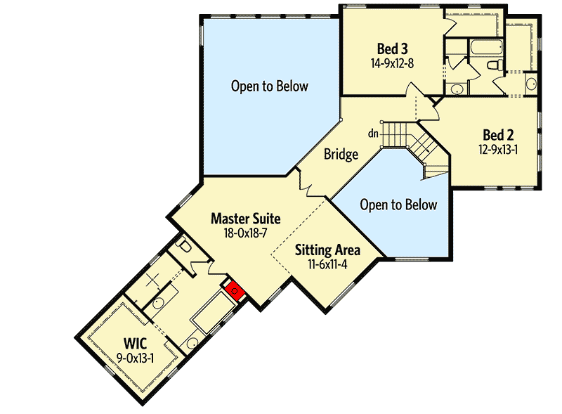 Plan 95044RW: Craftsman Beauty with Expansion Possibilities - Floor Plan - 2nd Floor - Craftsman, Mountain, Northwest, Rustic