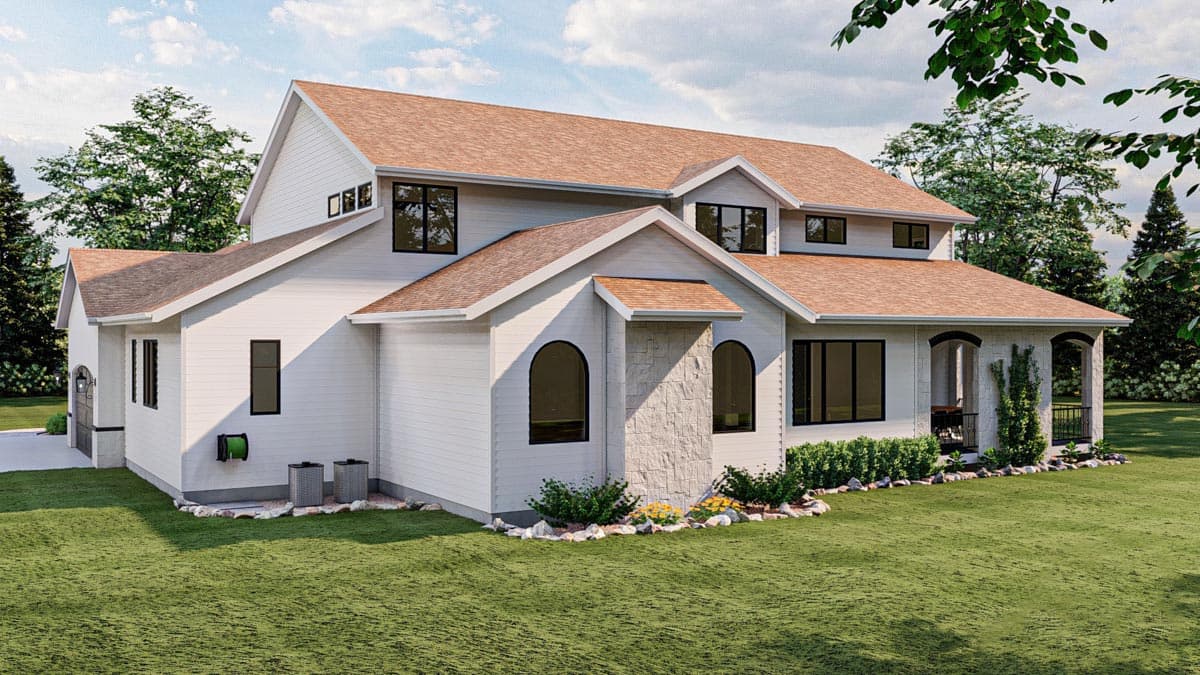 Plan 62711DJ: House Plan With European Styling and 2-Story Great Room - Image #4 - European, Mediterranean