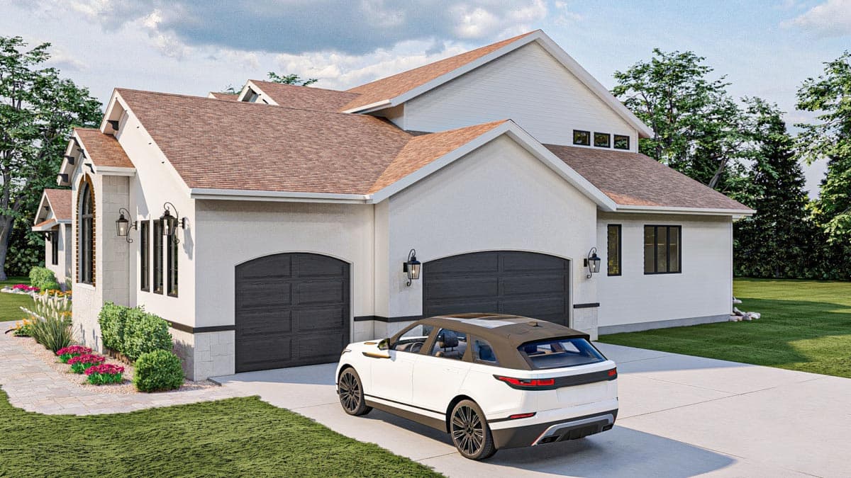 Plan 62711DJ: House Plan With European Styling and 2-Story Great Room - Image #5 - European, Mediterranean
