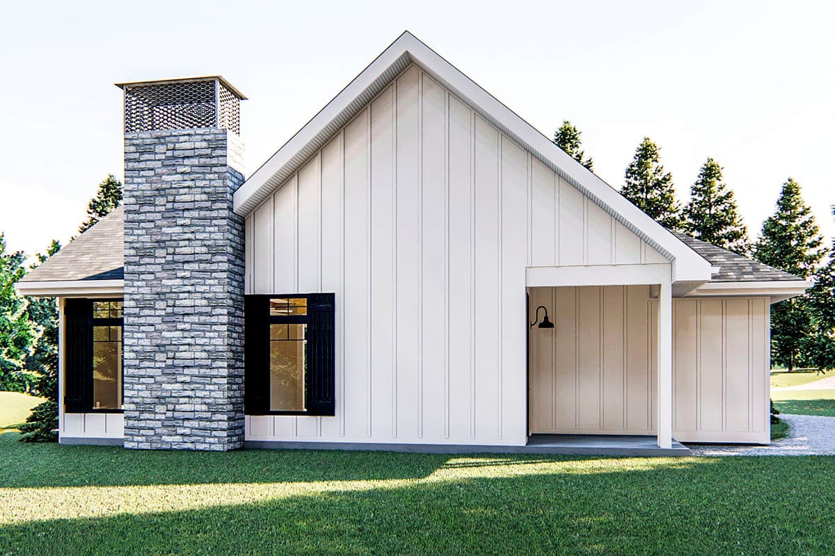 Plan 62712DJ: Cozy Cottage with Bunk Room - Image #4 - Coastal, Cottage, Farmhouse, Mountain, Vacation