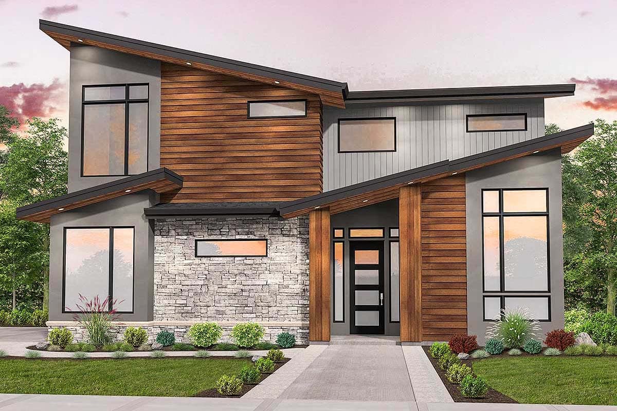 Plan 85205MS: Striking Curb Appeal for Modern House Plan - Image #22 - Contemporary, Modern