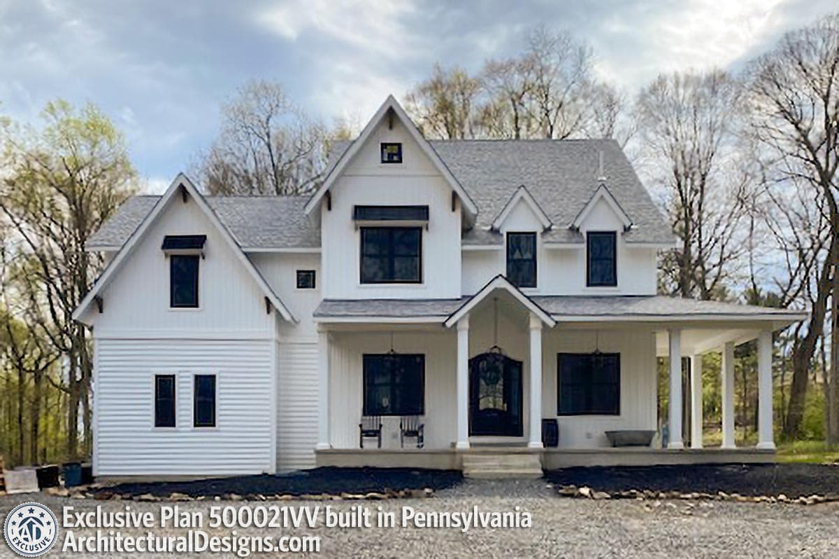 build gallery item - Modern Farmhouse Plan 500021VV Comes to Life in Pennsylvania