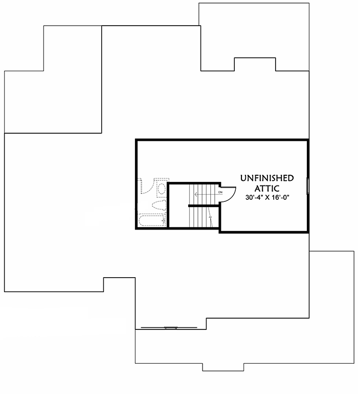 Plan 500021VV: Modern Farmhouse with L-Shaped Front Porch - 3887 Sq Ft - Floor Plan - Attic - Country, Farmhouse, Modern Farmhouse, New American, Southern, Traditional