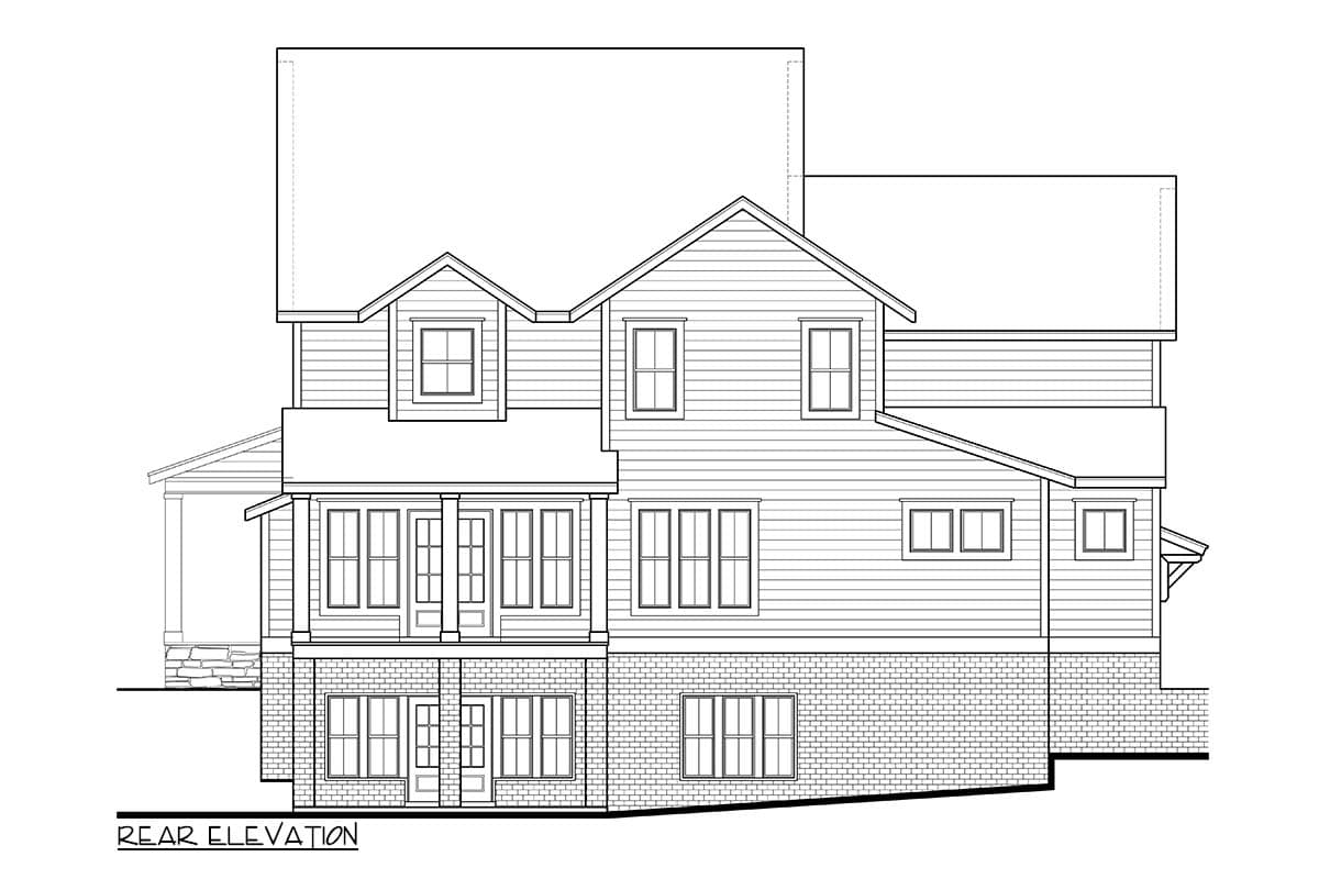 Plan 500021VV: Modern Farmhouse with L-Shaped Front Porch - 3887 Sq Ft - Image #9 - Country, Farmhouse, Modern Farmhouse, New American, Southern, Traditional